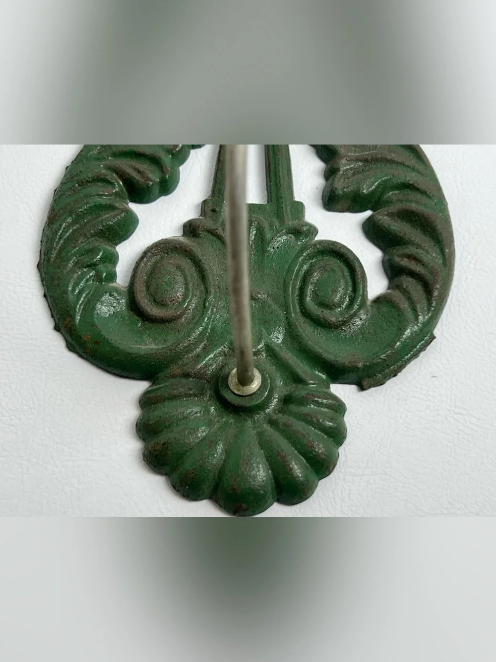 Ornate Green Decorative Wall Hook - Classic Home Accent
